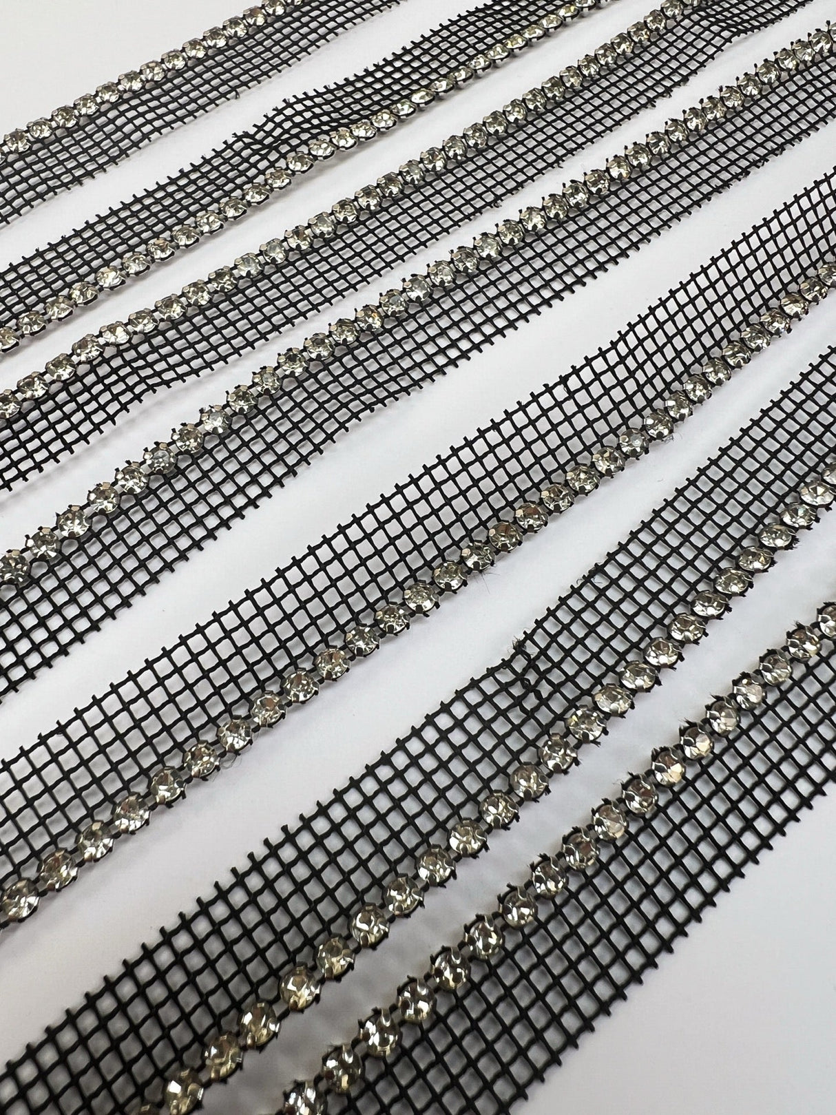 Silver Black Metal Crystals Notions