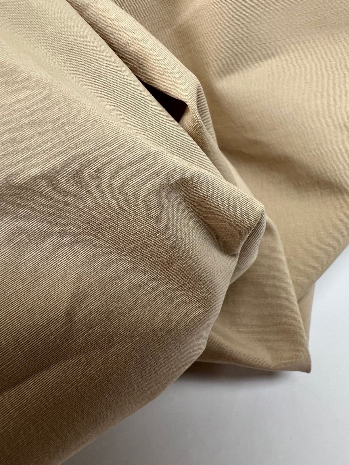 Cotton Elastane Rep Weave Beige