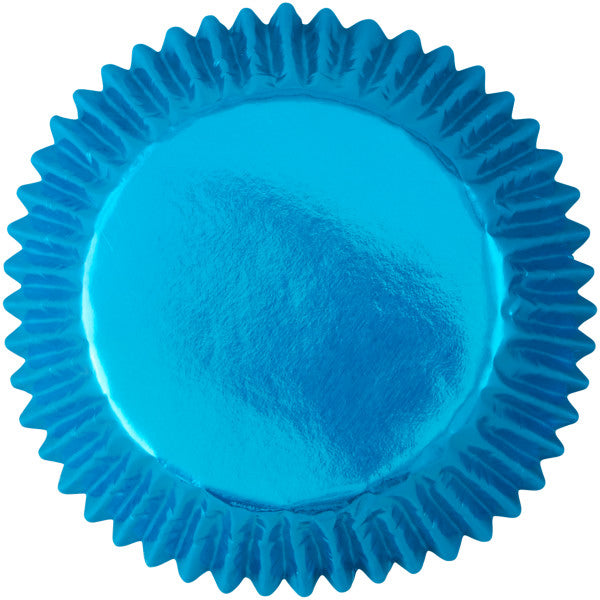 Wilton Blue Foil Cupcake Liners, 24-Count