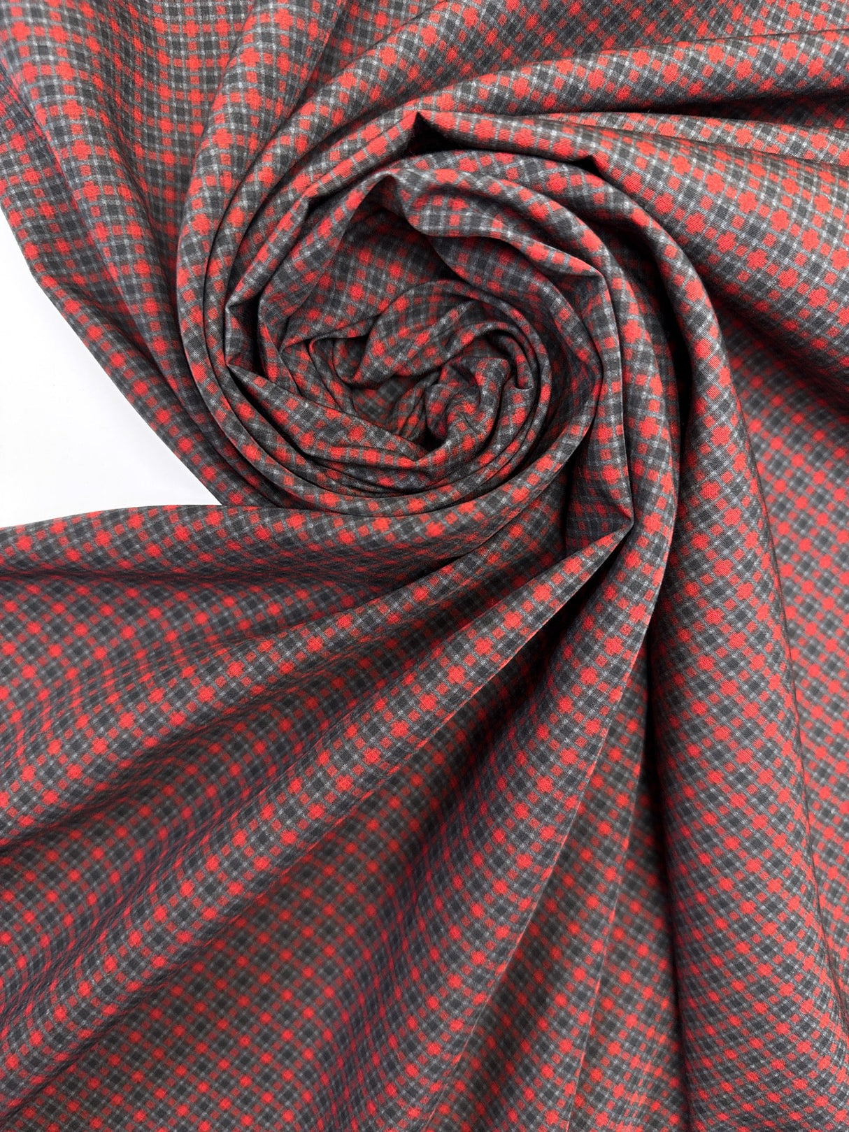 Viscose Staple Fabric Red Gray