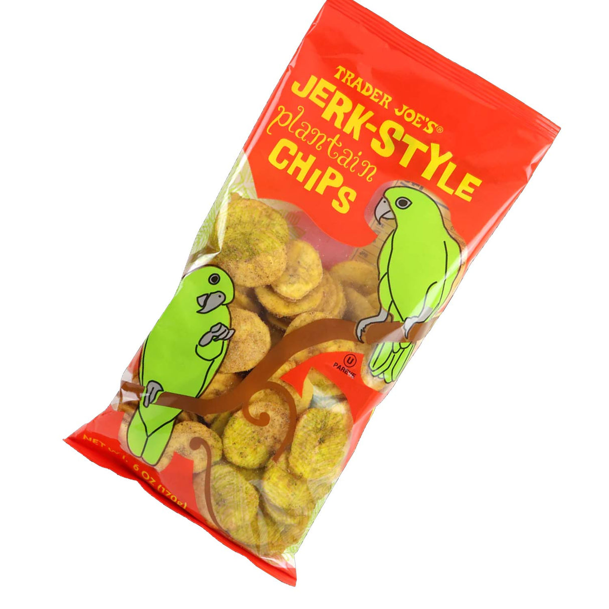 ট্রেডার জো'স স্পাইসি অ্যান্ড ক্রাঞ্চি স্ন্যাক জার্ক-স্টাইল প্ল্যান্টেন চিপস ৬ আউন্স