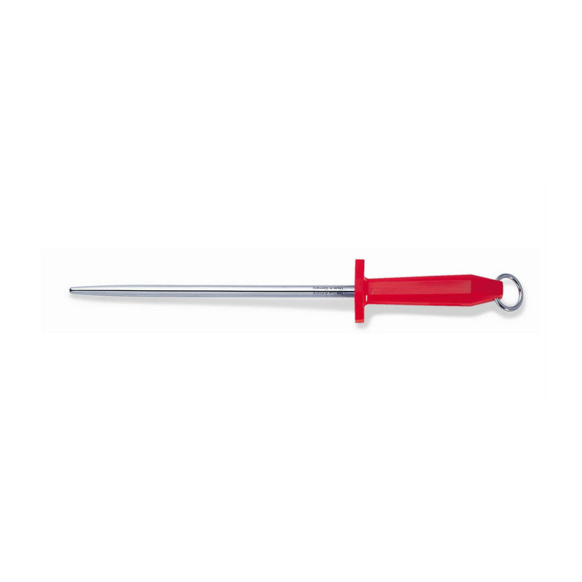 F. Dick Packinghouse 10" Round Sharpening Steel Not Chromium-plated, Polished, Stainless, for butchers