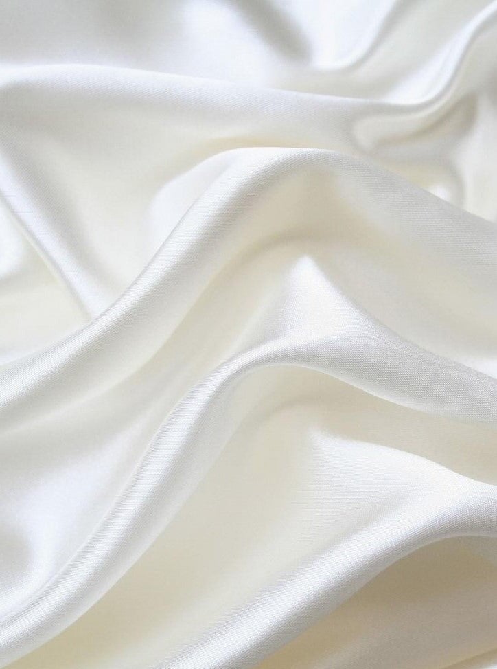 Ivory Stretch Crepe Back Satin