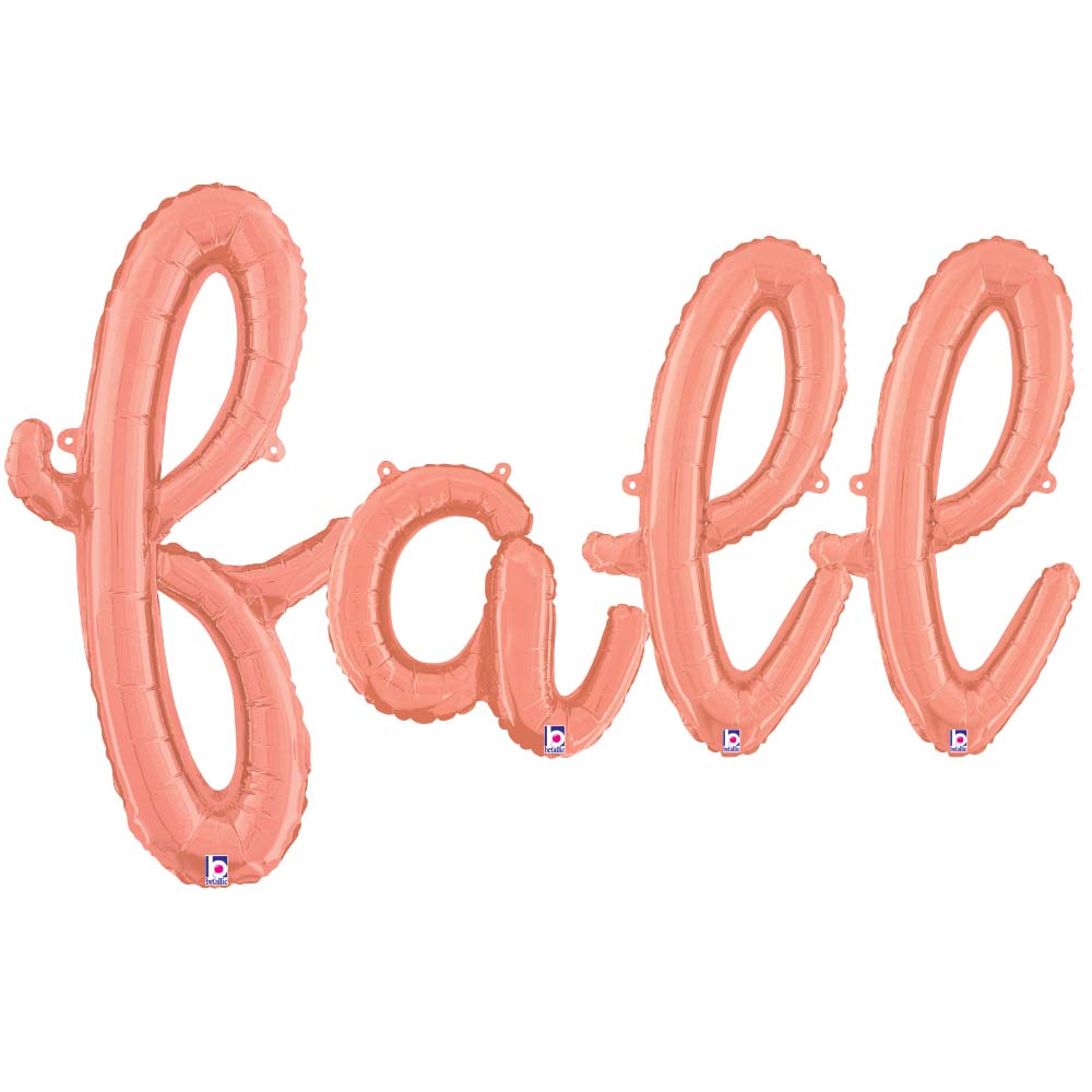 Fall Script Letters Kit Foil Balloon