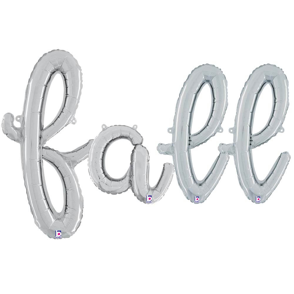 Fall Script Letters Kit Foil Balloon