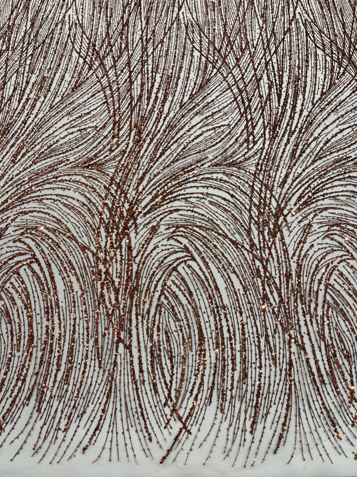 Fashion Glitter Design On A Mesh Lace Polyester Fabric - Glitter Mesh Lace, 54" Width, 36" Length (1 Yard)