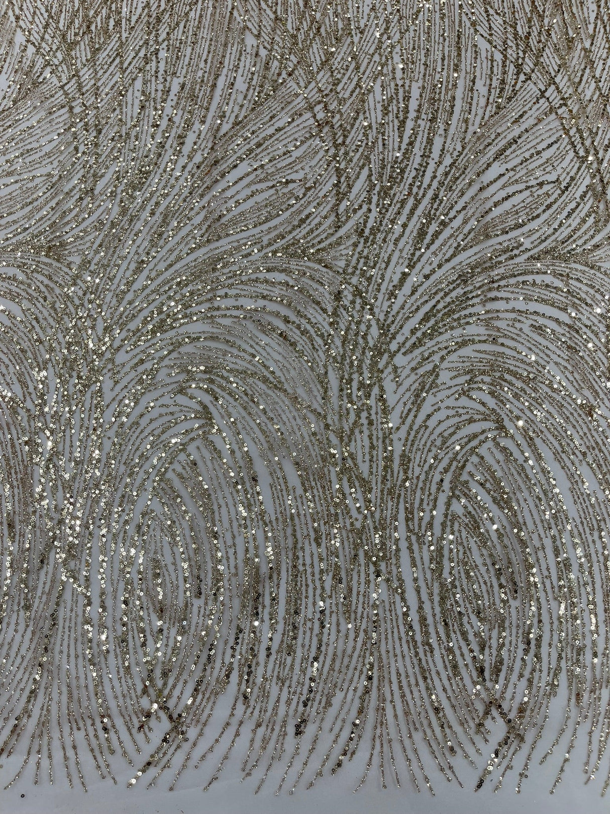 Fashion Glitter Design On A Mesh Lace Polyester Fabric - Glitter Mesh Lace, 54" Width, 36" Length (1 Yard)