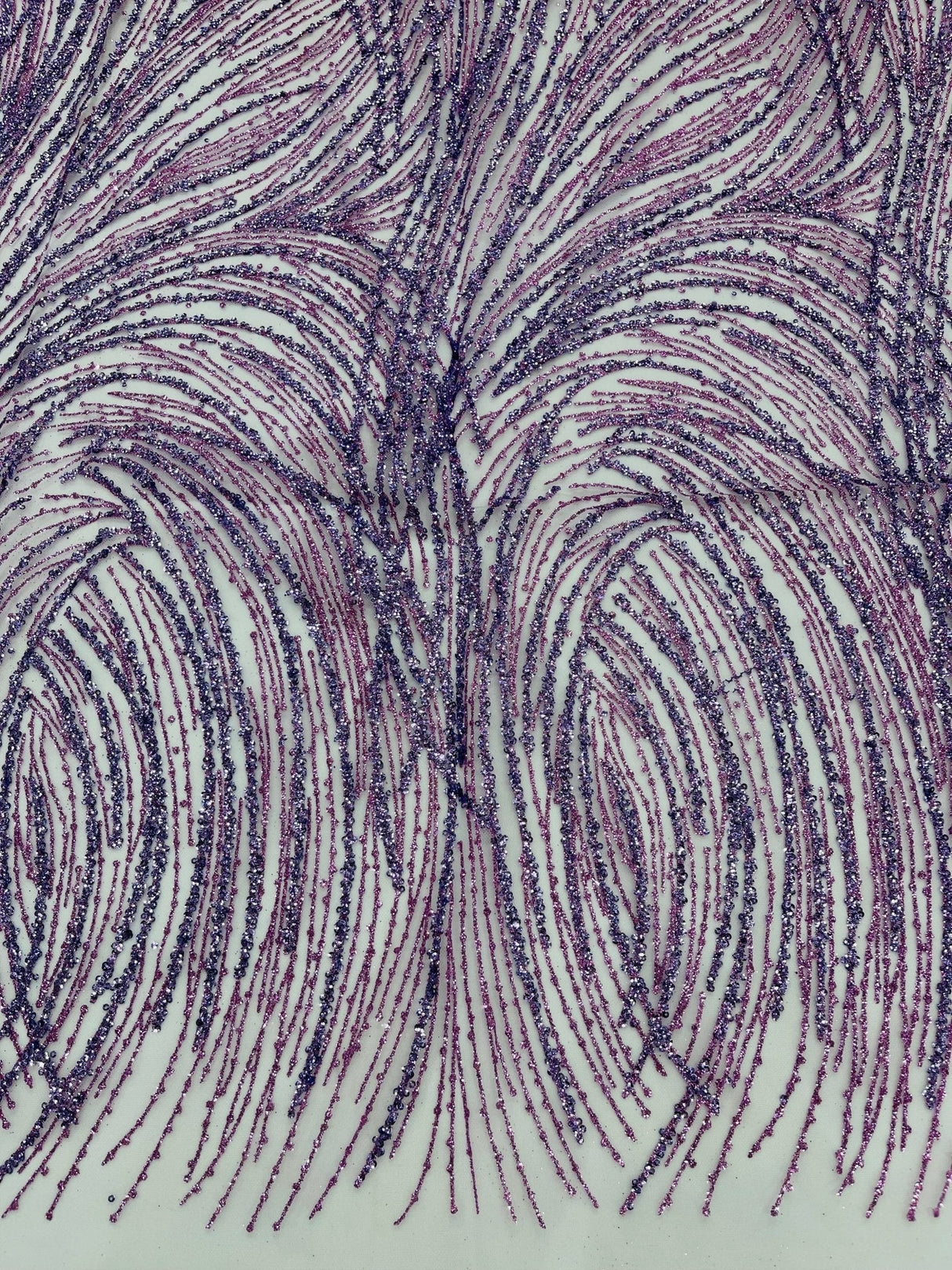 Fashion Glitter Design On A Mesh Lace Polyester Fabric - Glitter Mesh Lace, 54" Width, 36" Length (1 Yard)