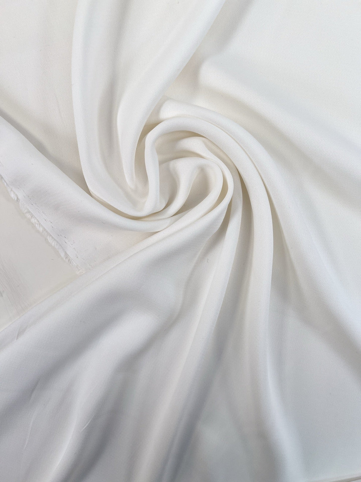 Cotton Crepe Fabric White