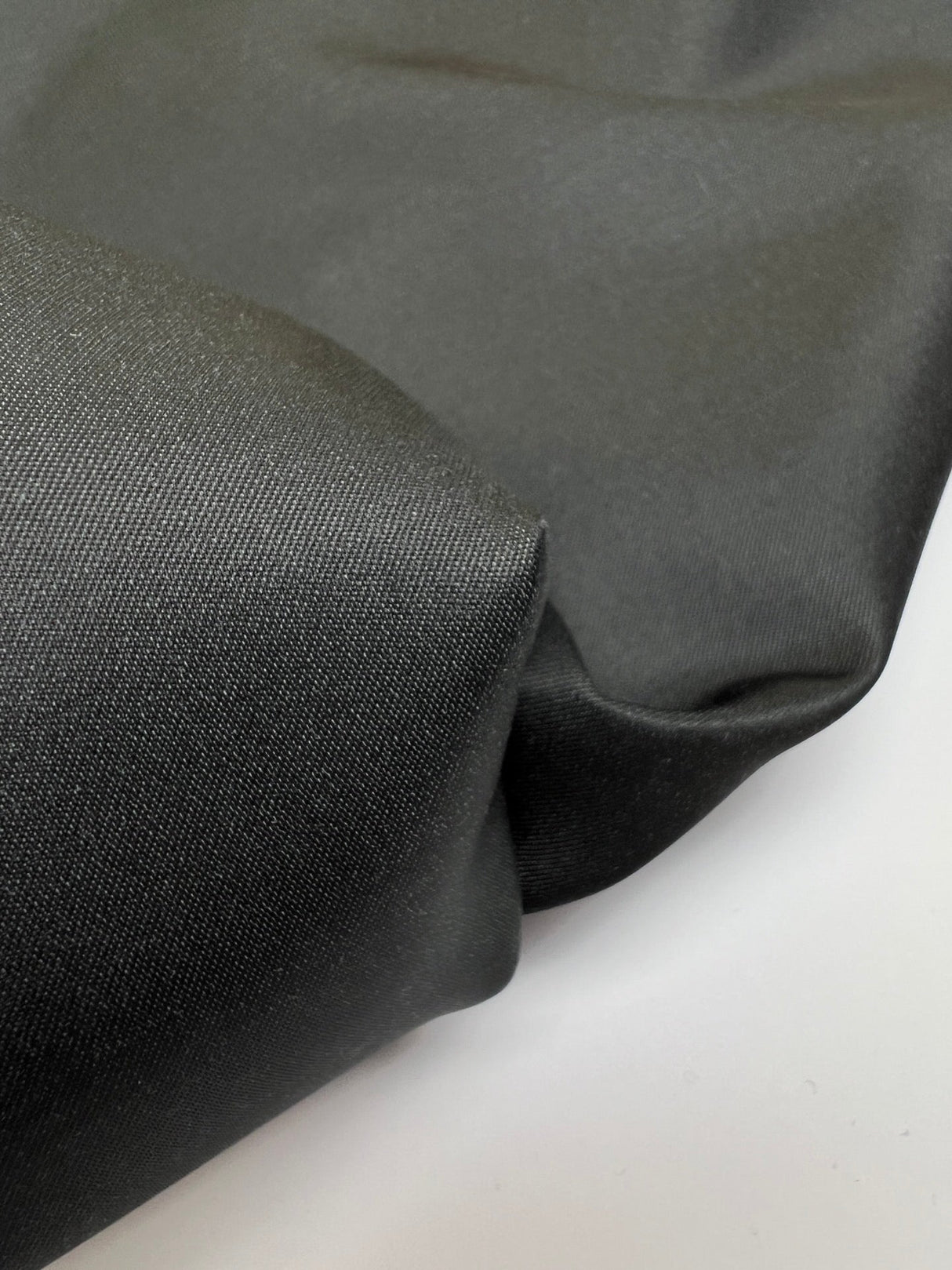Wool Sateen Gray Fabric