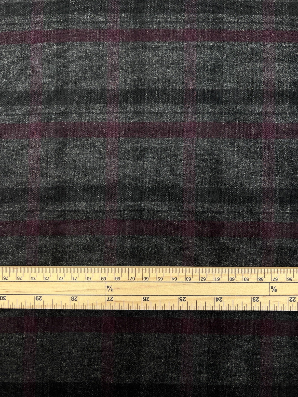 Wool Blend Tweed Multicolour Checked Stripe