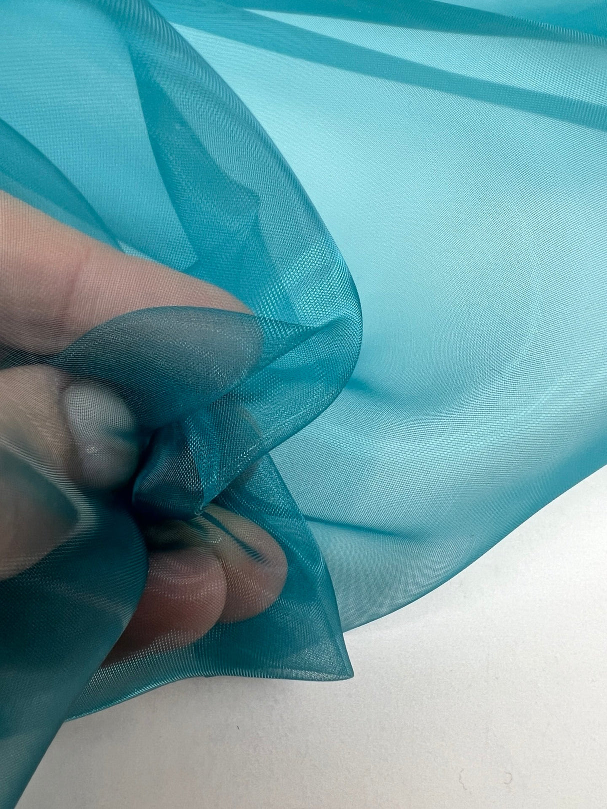 Blue Polyamid Organza