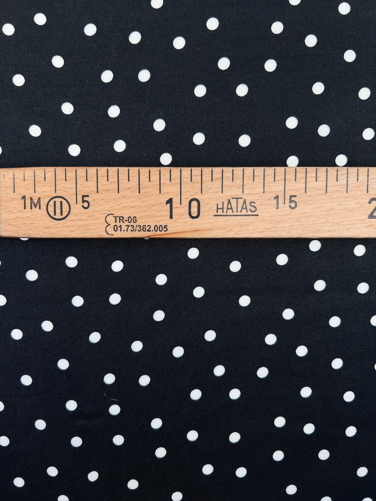 Viscose Twill Polka Dot Blue Fabric