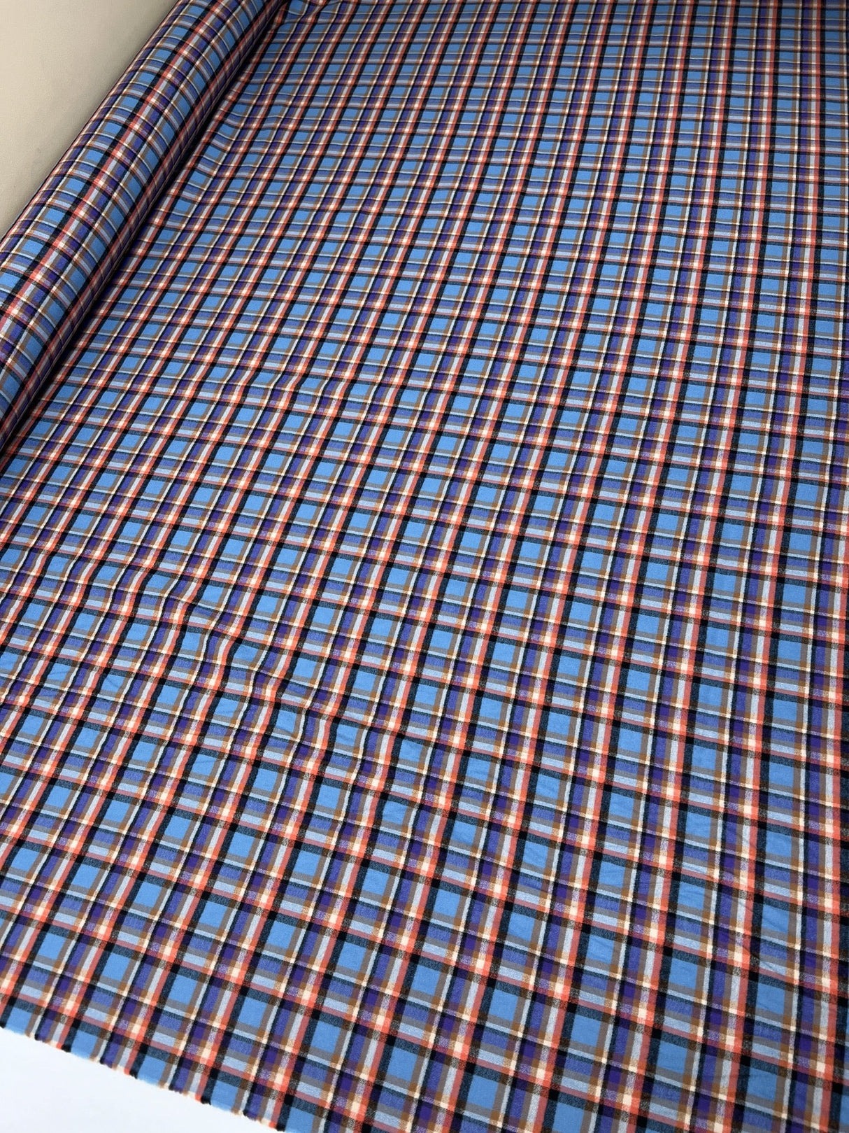 Cotton Flannel Multicolour Striped Checked