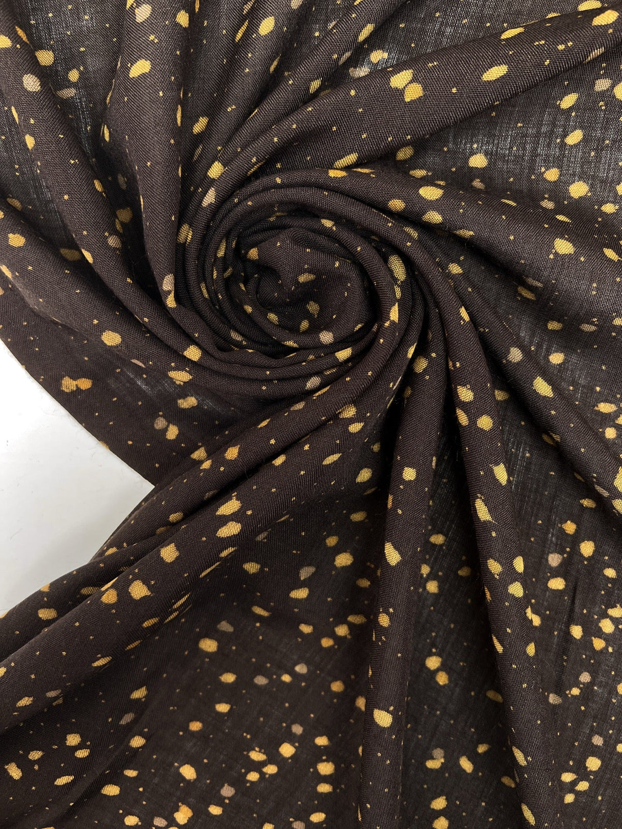Acrylic Woven Printed Abstract Brown