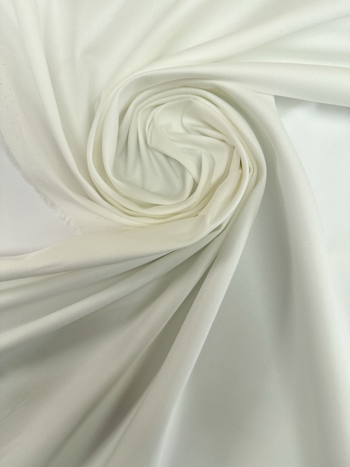 Cotton Viscose Jacquard White