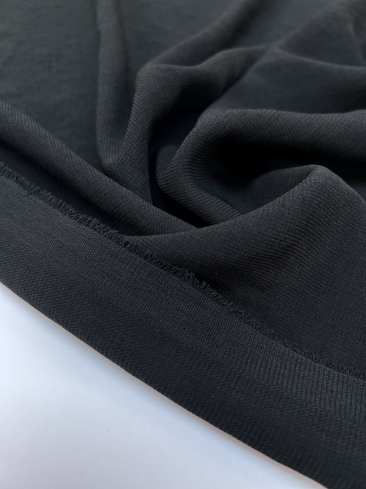 Black Polyester Crepe