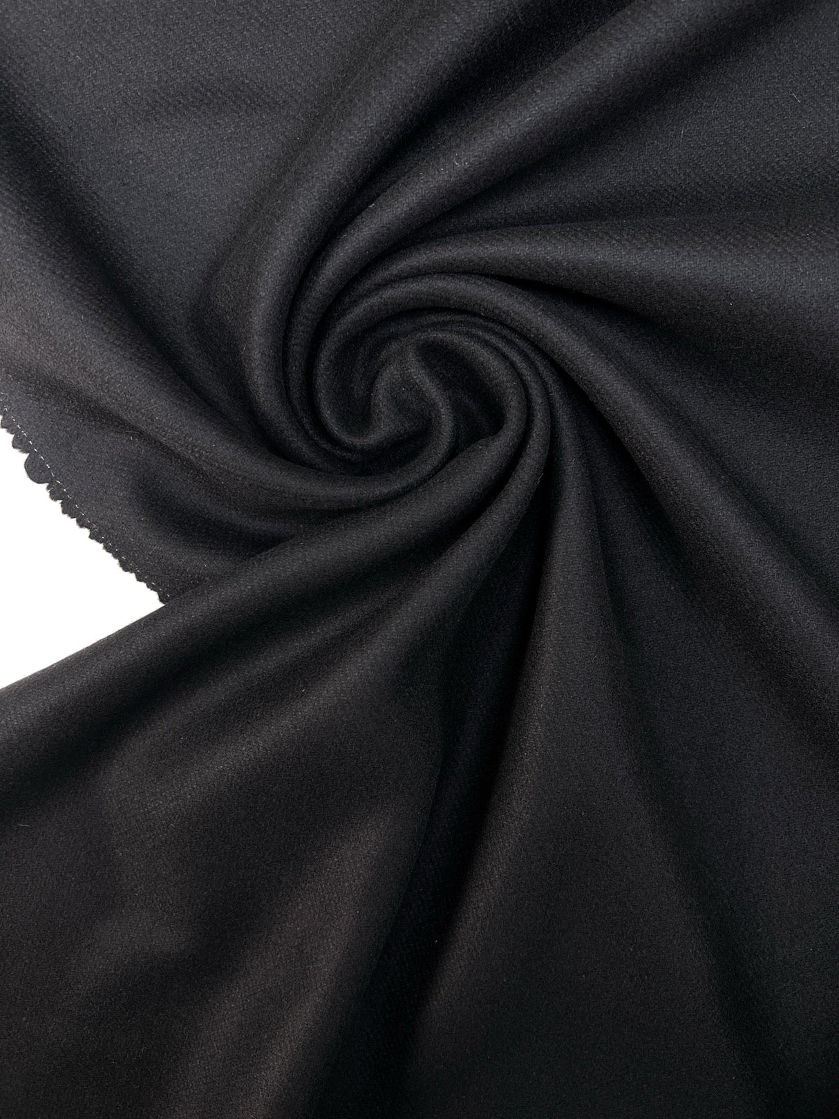 Wool Double Weave Tweed Black