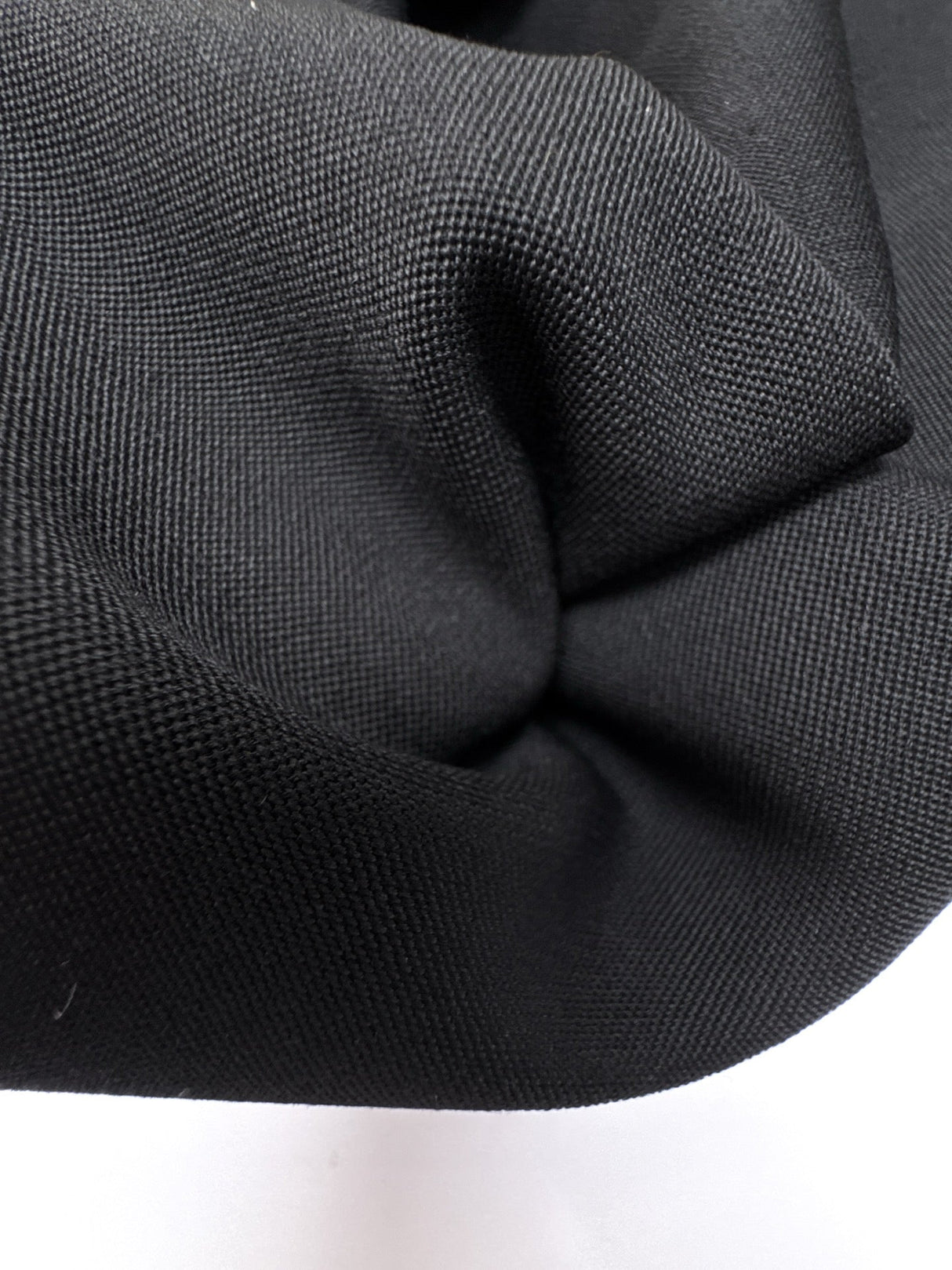 Polyester Wool Twill Black