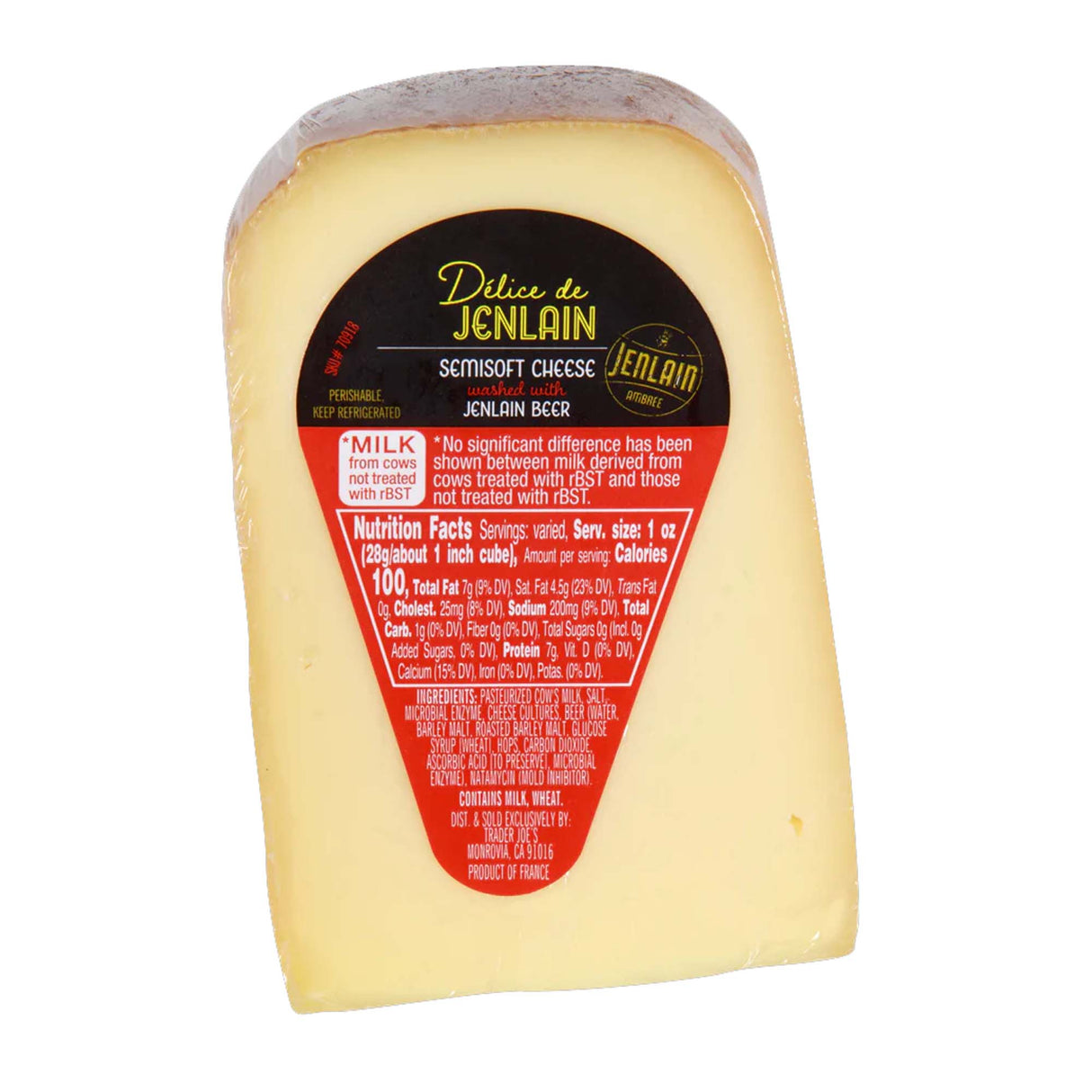 Délice de Jenlain Semi-Soft Beer-Washed French Artisan Cheese