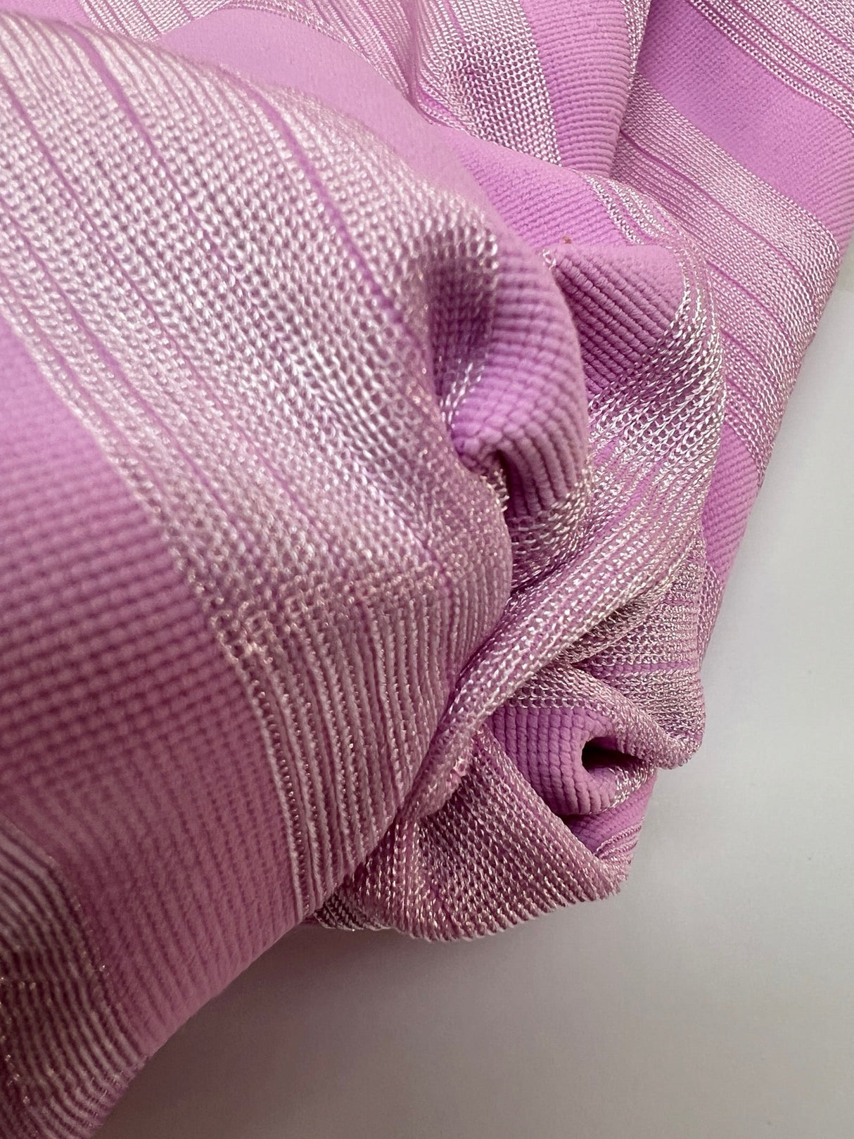 Polyamide Elastane Knit Pink Striped