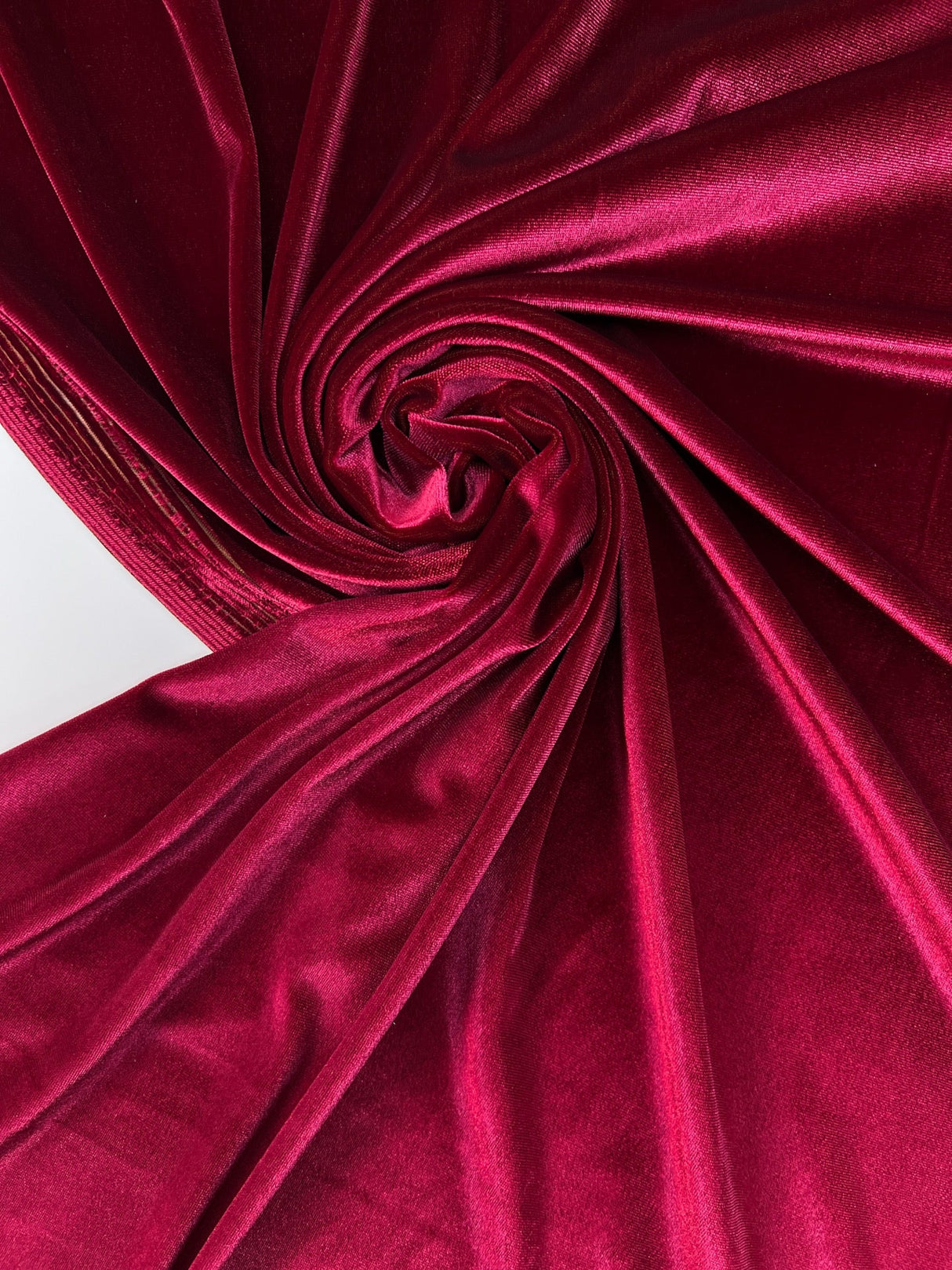 Red Velour Knitted Polyamide