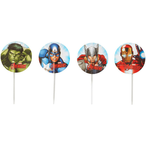 Wilton Marvel's Avengers Cupcake Toppers, 24-Count