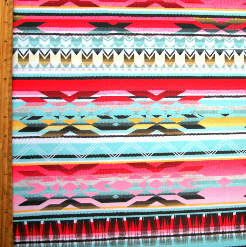 Swim Knit Nylon Lycra Fiesta Pink Colorway