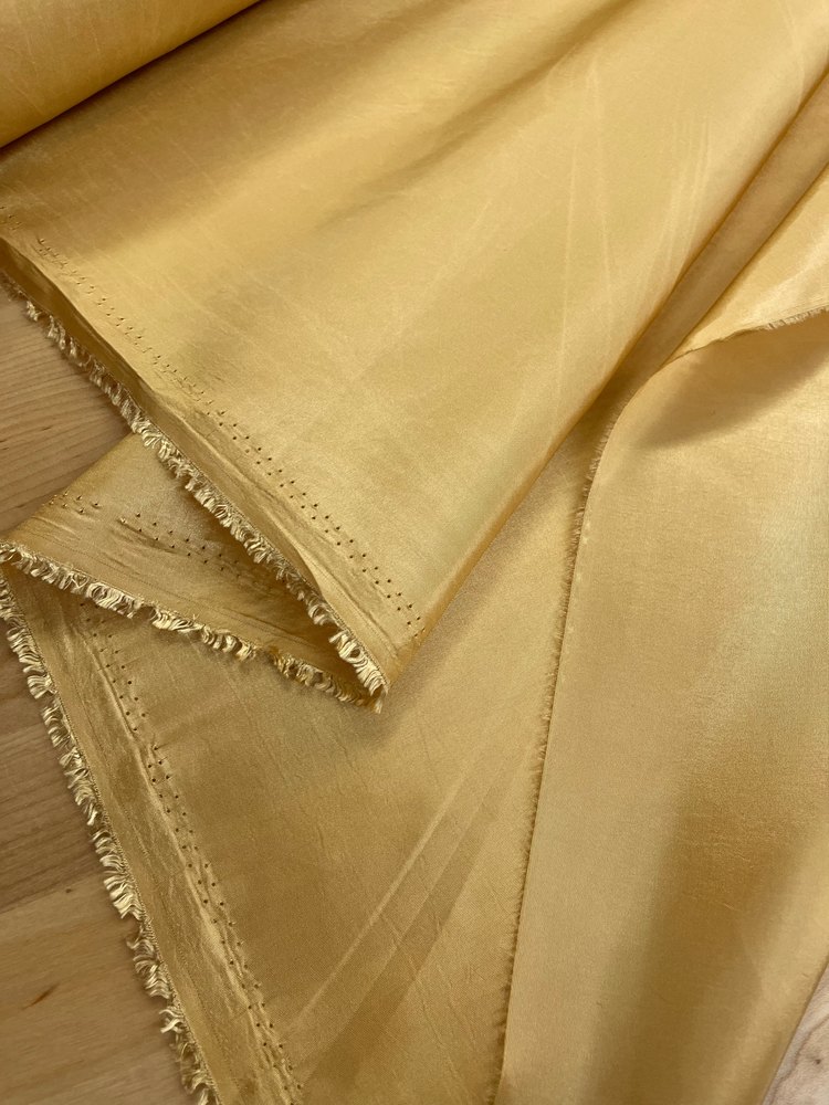 Taffeta Polyester Fabric - Light Gold Solid, 58/59" Width (1 Yard)