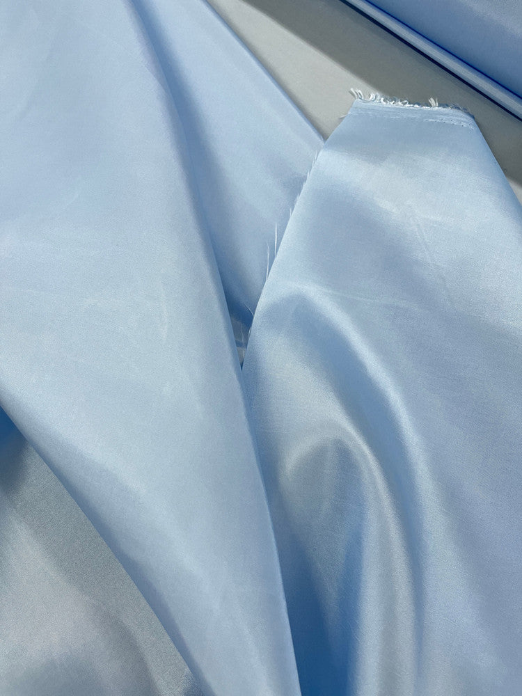 Pale Blue Taffeta Polyester Fabric - Solid Pale Blue, 58/59" Width (1 Yard)