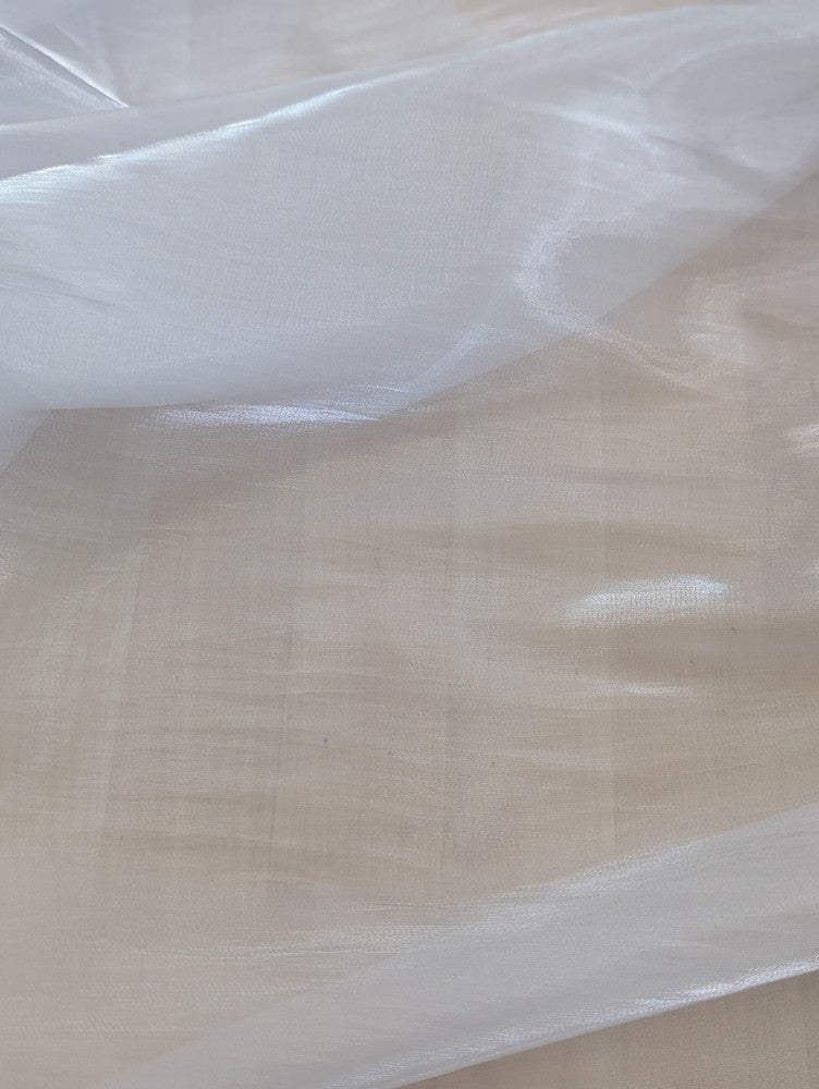 Liquid Organza Polyester Organza Fabric - White, Light Pink, Hot Pink, Sheer, 58-59" Width (1 Yard)