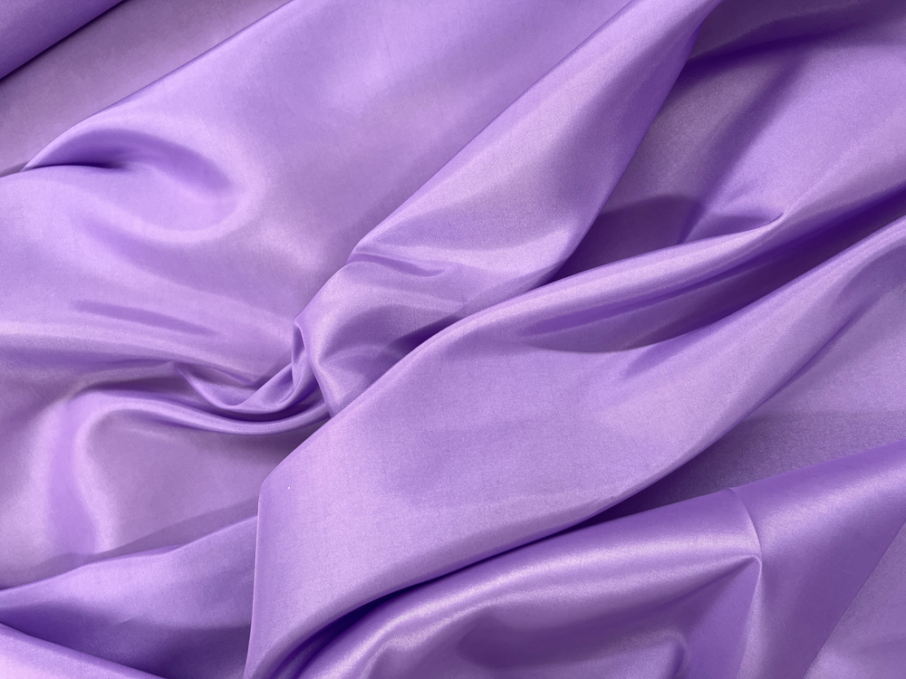 Taffeta Polyester Fabric - Dark Lavender Solid, 58/59" Width (1 Yard)