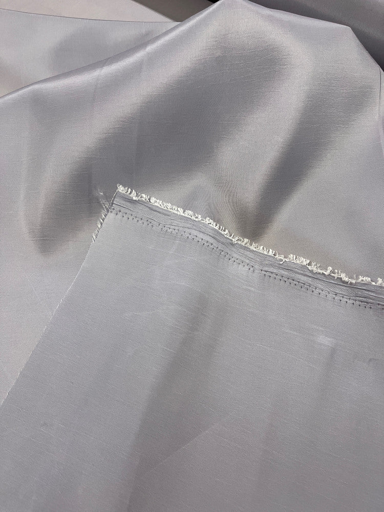 Taffeta Polyester Fabric - Silver Solid, 58/59" Width (1 Yard)