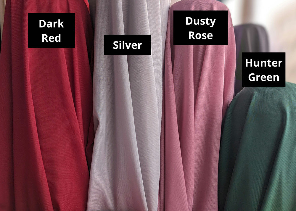 Sheer Chiffon Polyester Fabric - Multiple Colors, 58/59" Width (1 Roll/100 Yards)