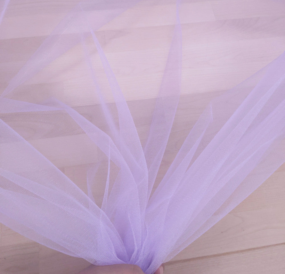 Crystal Tulle Mesh Polyester Fabric - Multiple Colors, Sheer Mesh, 58-59" Width (1 Yard)