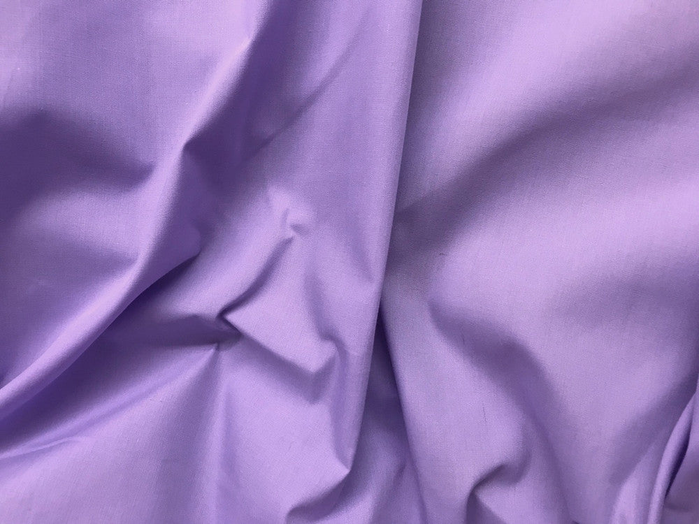 Dark Lavender Poly Cotton Fabric - Solid, 58/59" Width (1 Yard)