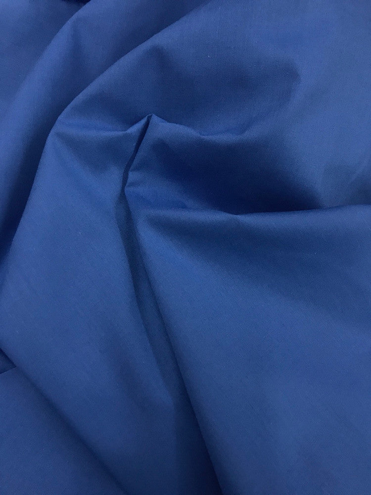 Royal Blue Poly Cotton Fabric - Royal Blue, 58/59" Width (1 Yard)