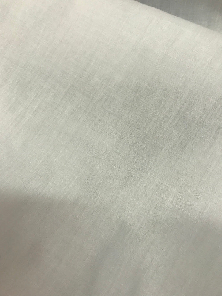Broadcloth Poly Cotton Fabric - White, 58/59" Width (1 Yard)