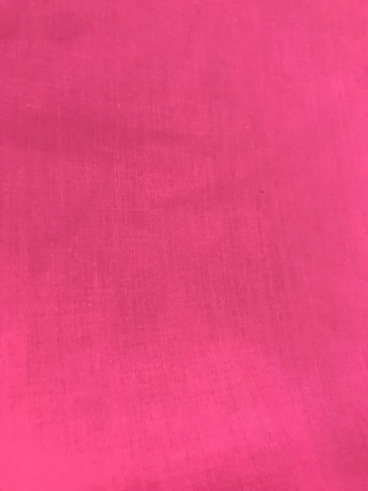 Solid Poly Cotton Fabric - Hot Pink, 58/59" Width (1 Yard)