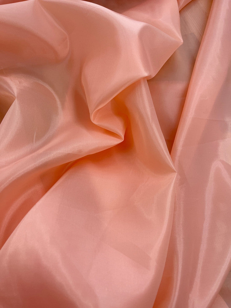 Solid Lining 100 Percent Polyester Fabric - Peach, 58-59" Width (1 Yard)