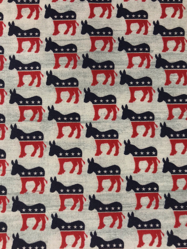 Benartex Donkeys Cotton Fabric - Light Gray Donkey Print, 44/45" Width (1 Yard)