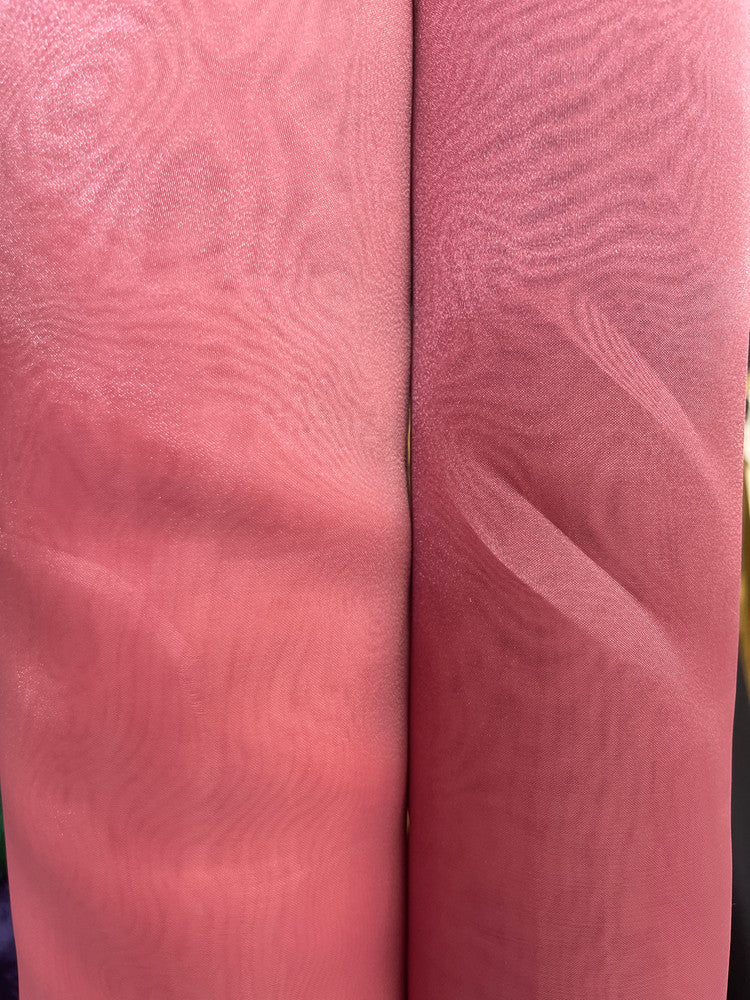 Crystal Organza Polyester Fabric - Dusty Rose, 58/59" Width (1 Yard)