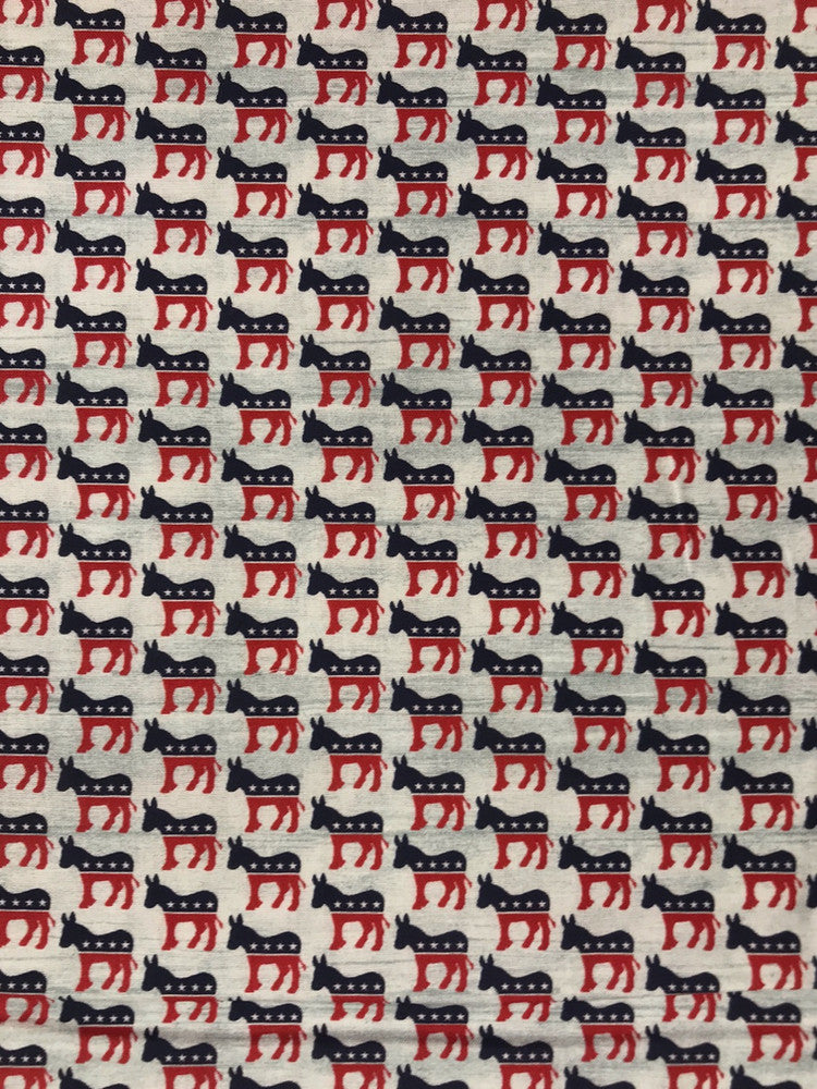 Benartex Donkeys Cotton Fabric - Light Gray Donkey Print, 44/45" Width (1 Yard)