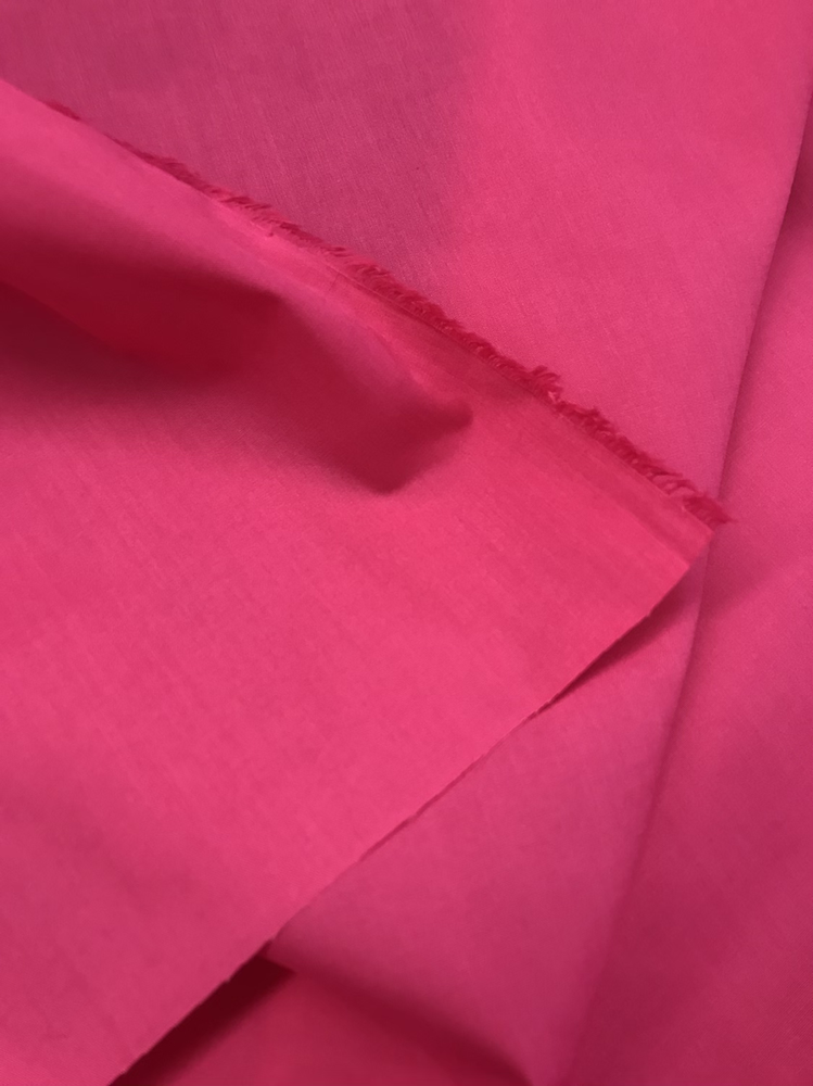 Solid Poly Cotton Fabric - Hot Pink, 58/59" Width (1 Yard)