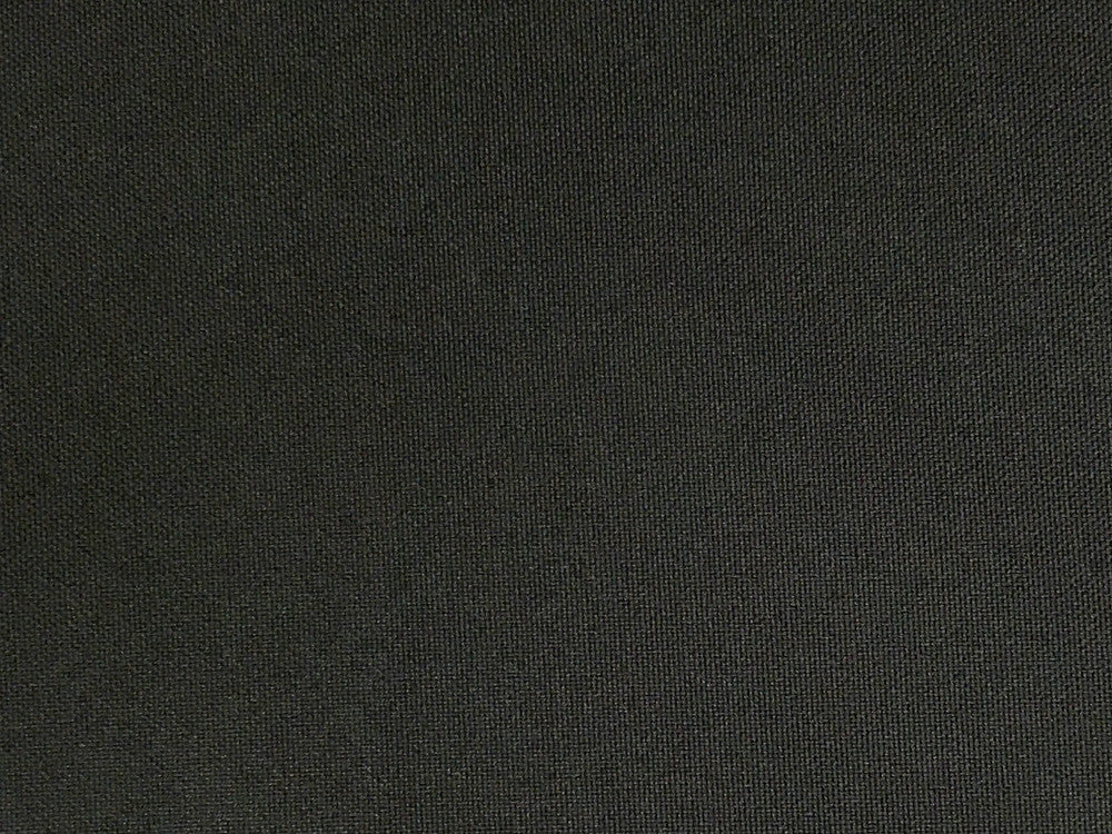 Poly Poplin Polyester Fabric - Black Solid, 58-59" Width (1 Yard)