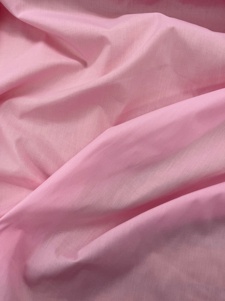 Pink Poly Cotton Fabric - Solid Pink, 58/59" Width (1 Yard)