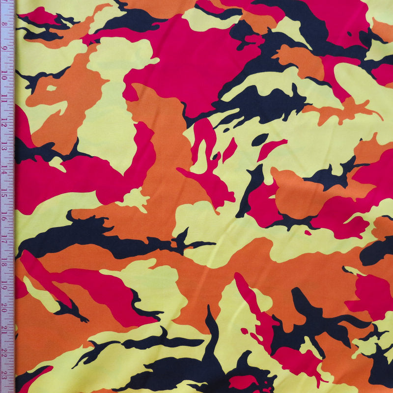 Microfiber Boardshort Fabric Firestorm Camo