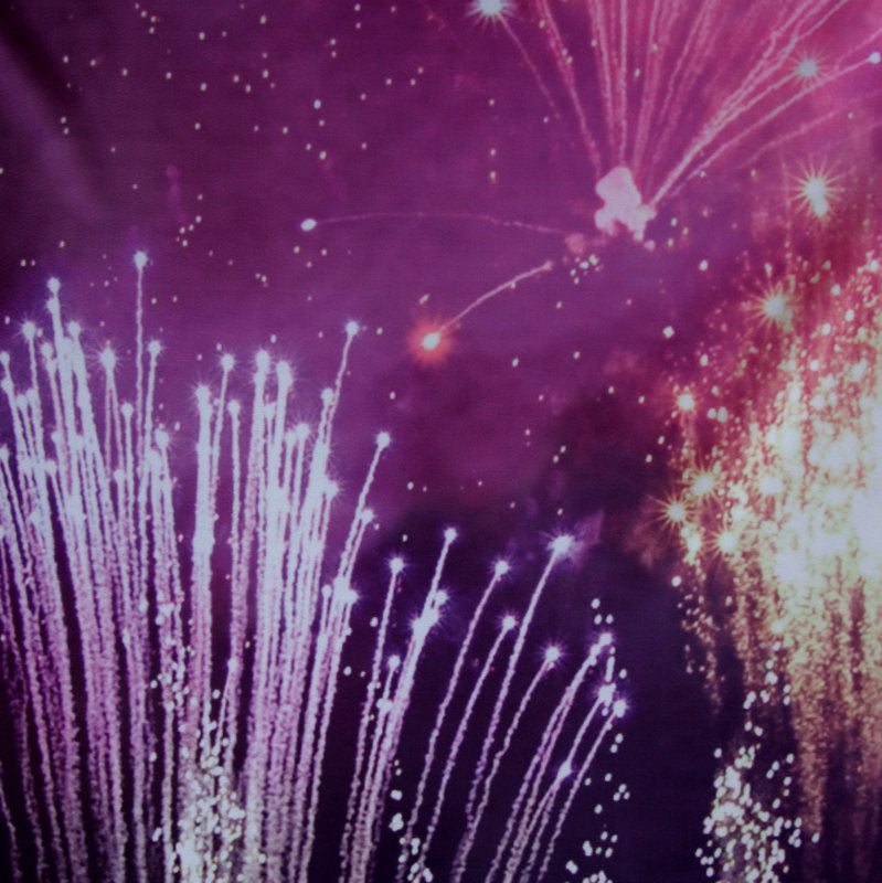 Nylon Lycra Fireworks Swimsuit Fabric 17" Remnant