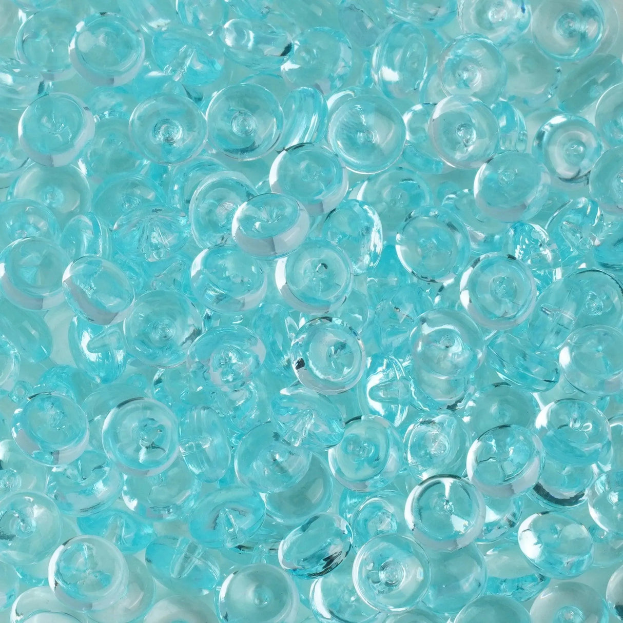 Fish Bowl Beads - Blue Gray (8 oz Bag - 7mm)