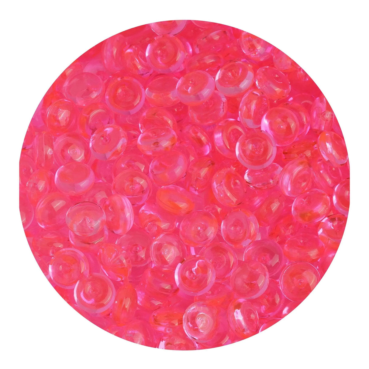 Fish Bowl Beads - Bright Pink (8 oz Bag - 7mm)